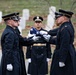 Military Funeral Honors with Funeral Escort are Conducted for U.S. Army Capt. George Terry in Memorial Section H