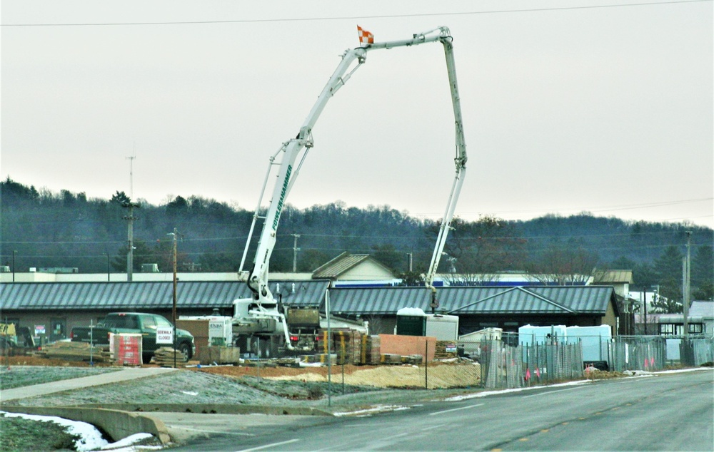 December 2023 construction operations for $28.08 million barracks project at Fort McCoy