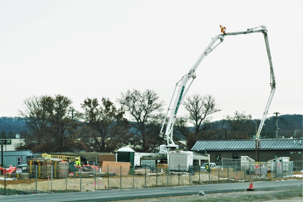 December 2023 construction operations for $28.08 million barracks project at Fort McCoy