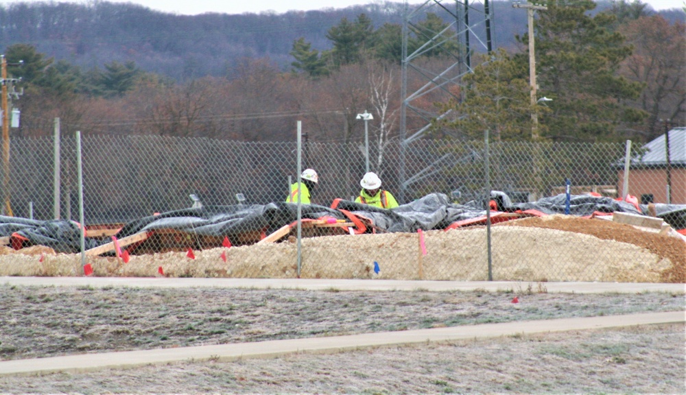 December 2023 construction operations for $28.08 million barracks project at Fort McCoy