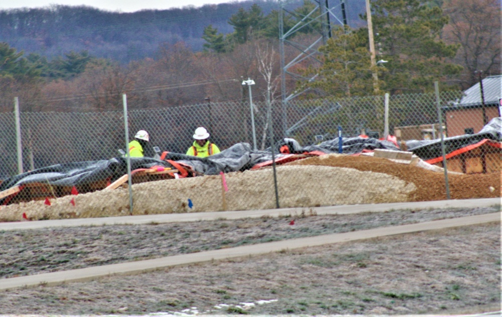 December 2023 construction operations for $28.08 million barracks project at Fort McCoy