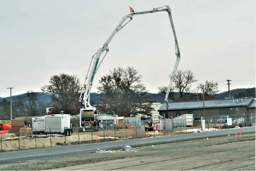 December 2023 construction operations for $28.08 million barracks project at Fort McCoy