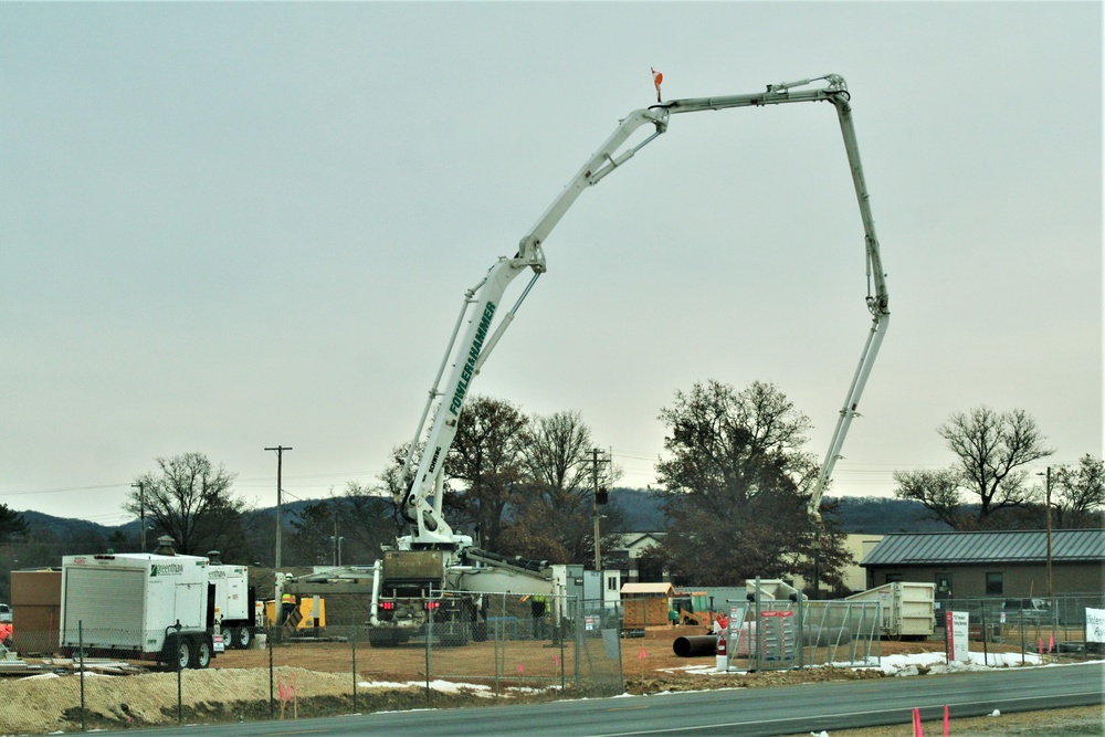 December 2023 construction operations for $28.08 million barracks project at Fort McCoy