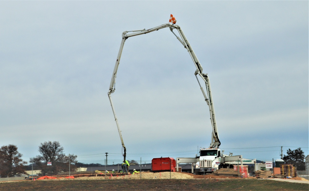 December 2023 construction operations for $28.08 million barracks project at Fort McCoy