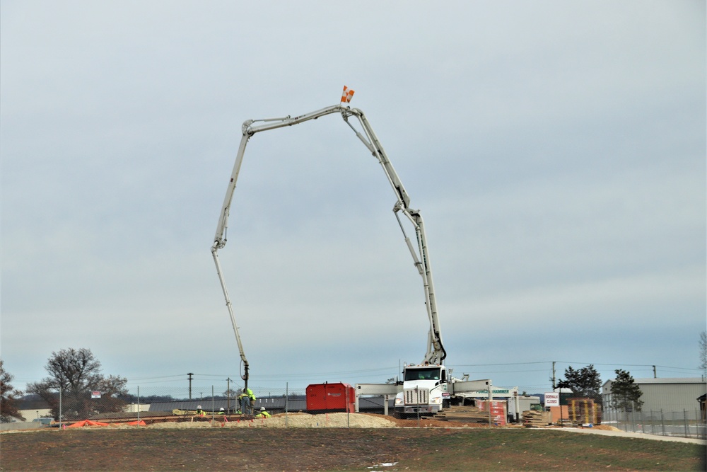 December 2023 construction operations for $28.08 million barracks project at Fort McCoy