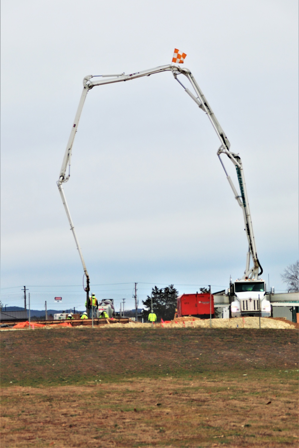 December 2023 construction operations for $28.08 million barracks project at Fort McCoy