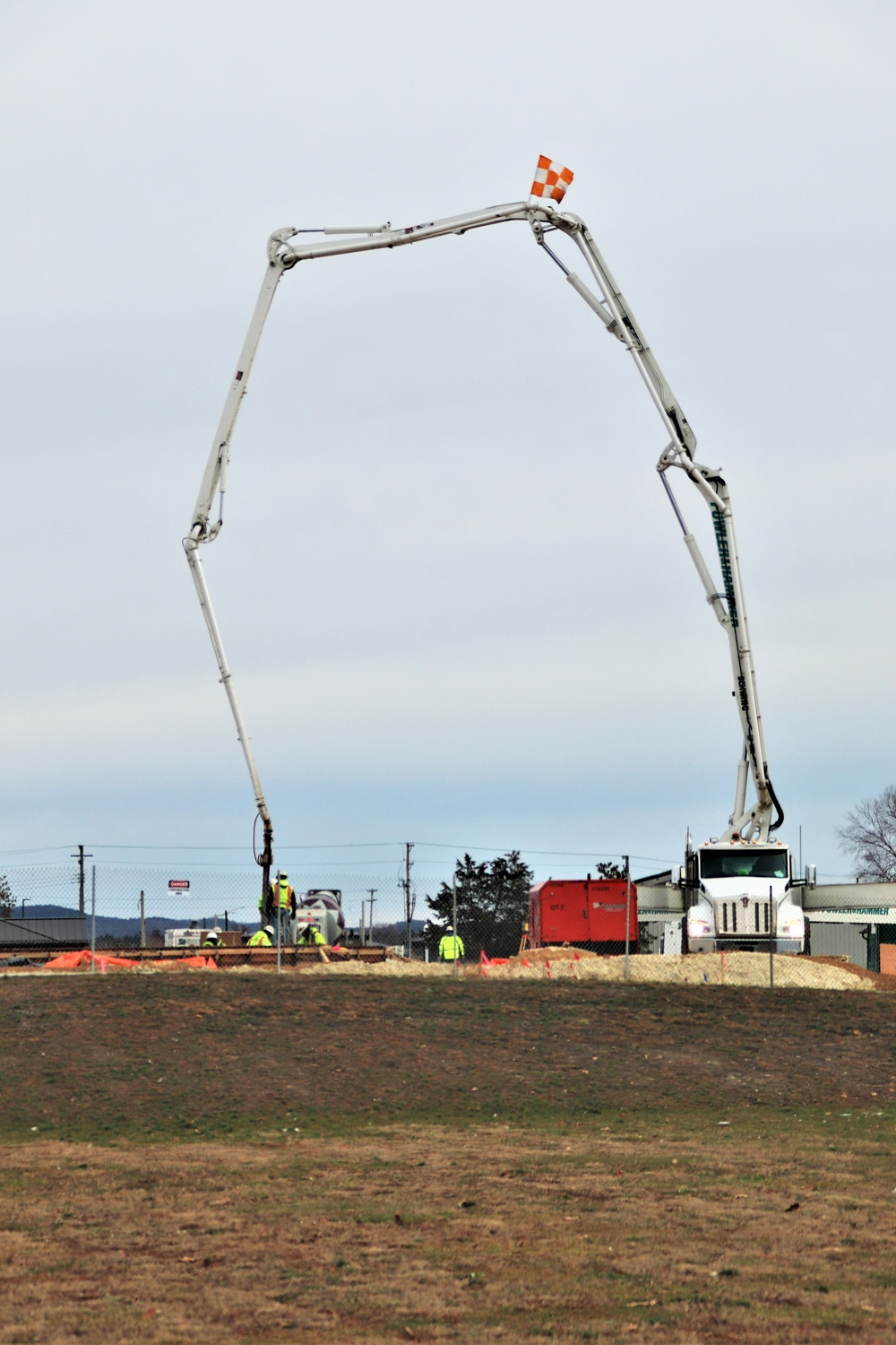 December 2023 construction operations for $28.08 million barracks project at Fort McCoy