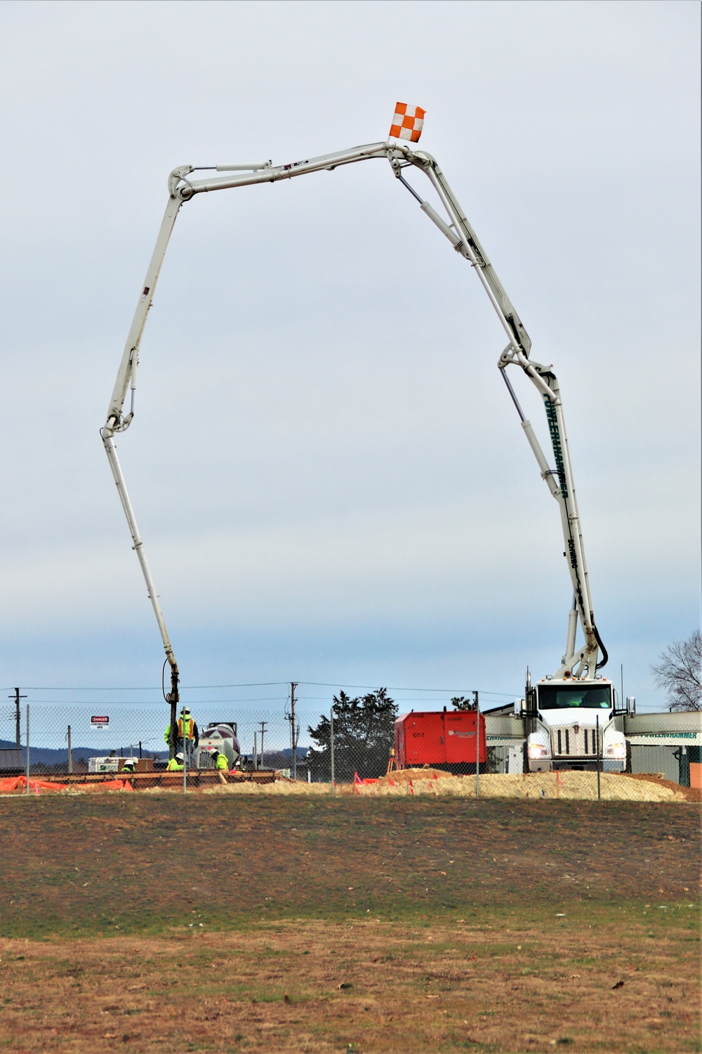 December 2023 construction operations for $28.08 million barracks project at Fort McCoy