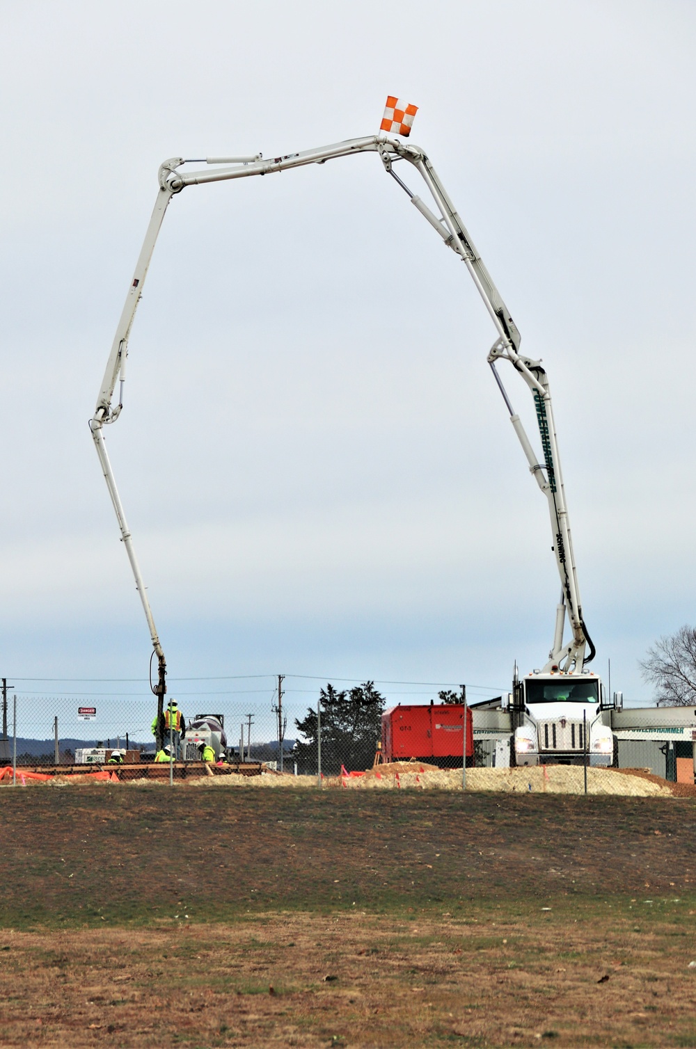 December 2023 construction operations for $28.08 million barracks project at Fort McCoy