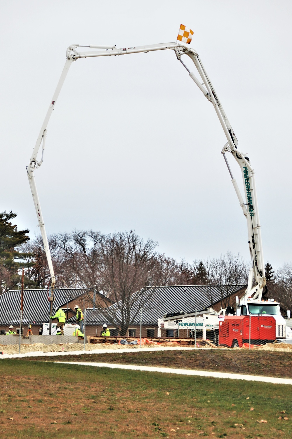 December 2023 construction operations for $28.08 million barracks project at Fort McCoy