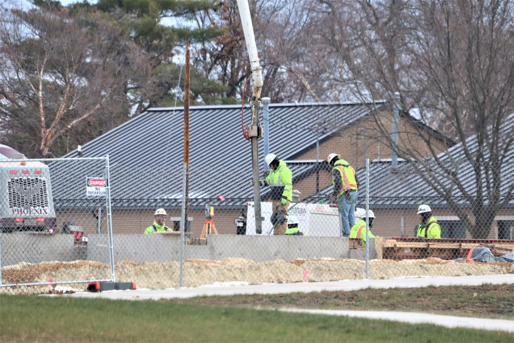 December 2023 construction operations for $28.08 million barracks project at Fort McCoy