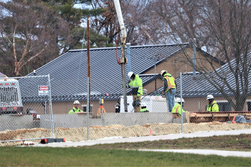 December 2023 construction operations for $28.08 million barracks project at Fort McCoy