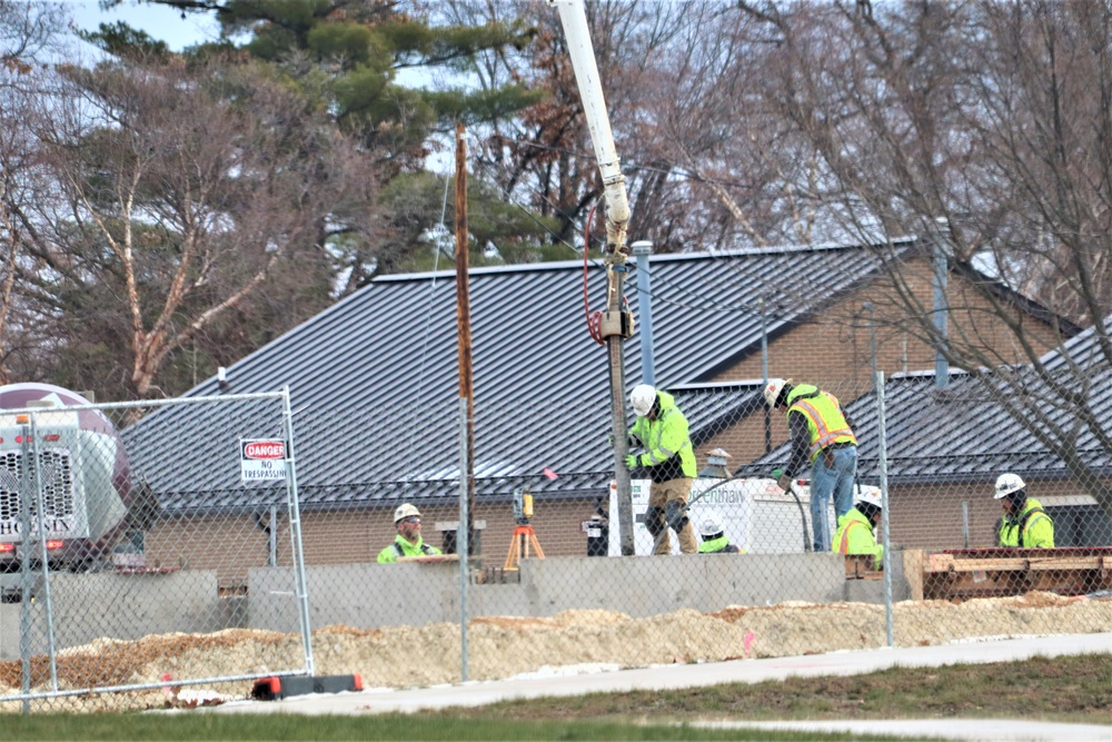 December 2023 construction operations for $28.08 million barracks project at Fort McCoy