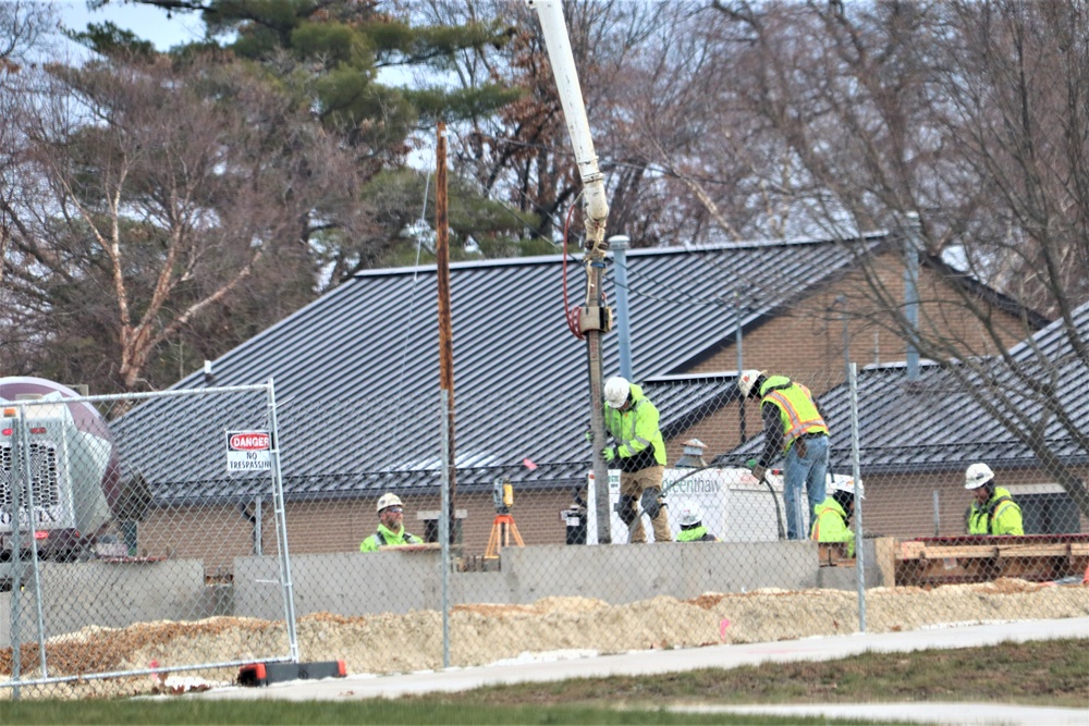 December 2023 construction operations for $28.08 million barracks project at Fort McCoy