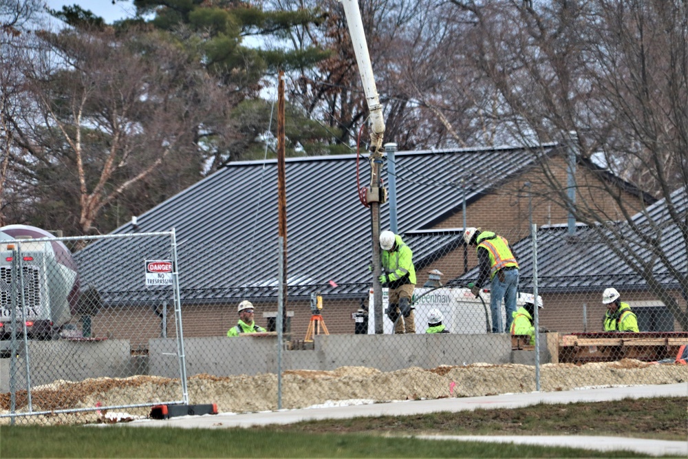 December 2023 construction operations for $28.08 million barracks project at Fort McCoy