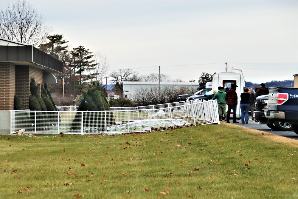 Dozens of Christmas trees donated to Fort McCoy troops during 2023 Trees for Troops event