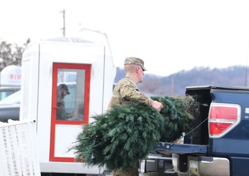 Dozens of Christmas trees donated to Fort McCoy troops during 2023 Trees for Troops event