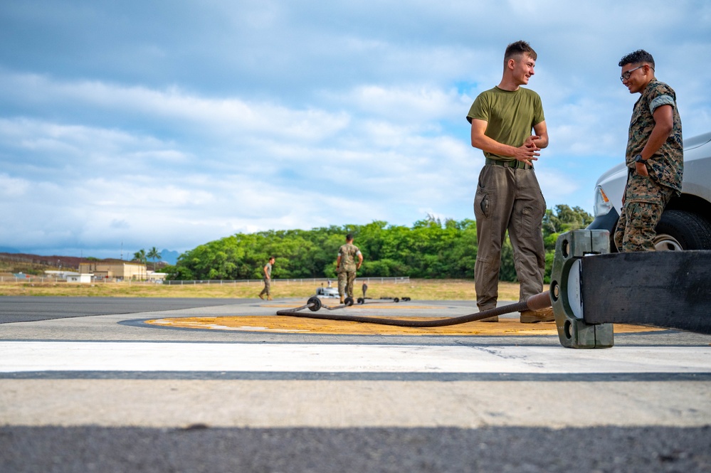 134th ARW Firefighters train with Marines at Kaneohe Bay