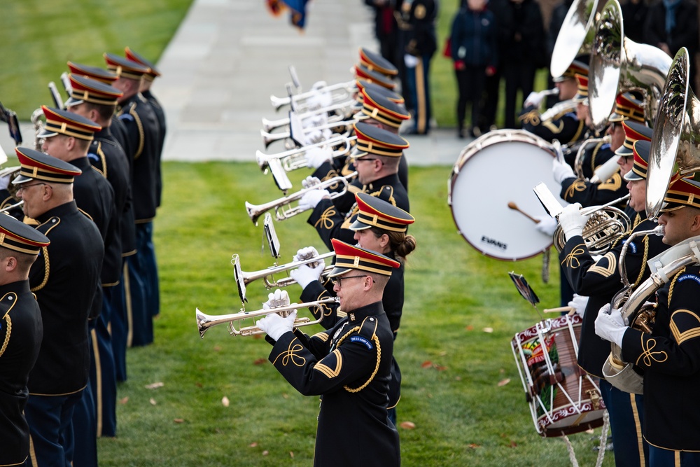 Prime Minister of Romania Marcel Ciolacu Visits Arlington National Cemetery