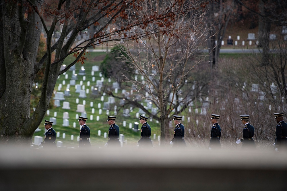 Prime Minister of Romania Marcel Ciolacu Visits Arlington National Cemetery