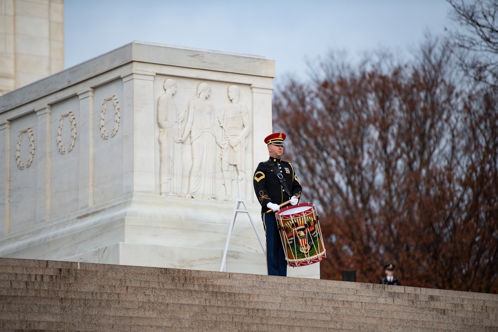 Prime Minister of Romania Marcel Ciolacu Visits Arlington National Cemetery