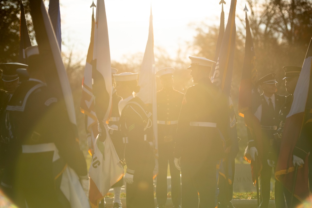 Prime Minister of Romania Marcel Ciolacu Visits Arlington National Cemetery