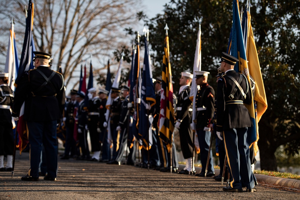 Prime Minister of Romania Marcel Ciolacu Visits Arlington National Cemetery