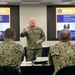 ) Master Chief Petty Officer of the Navy James Honea speaks to region commanders and leadership during the annual CNIC Executive Steering Committee