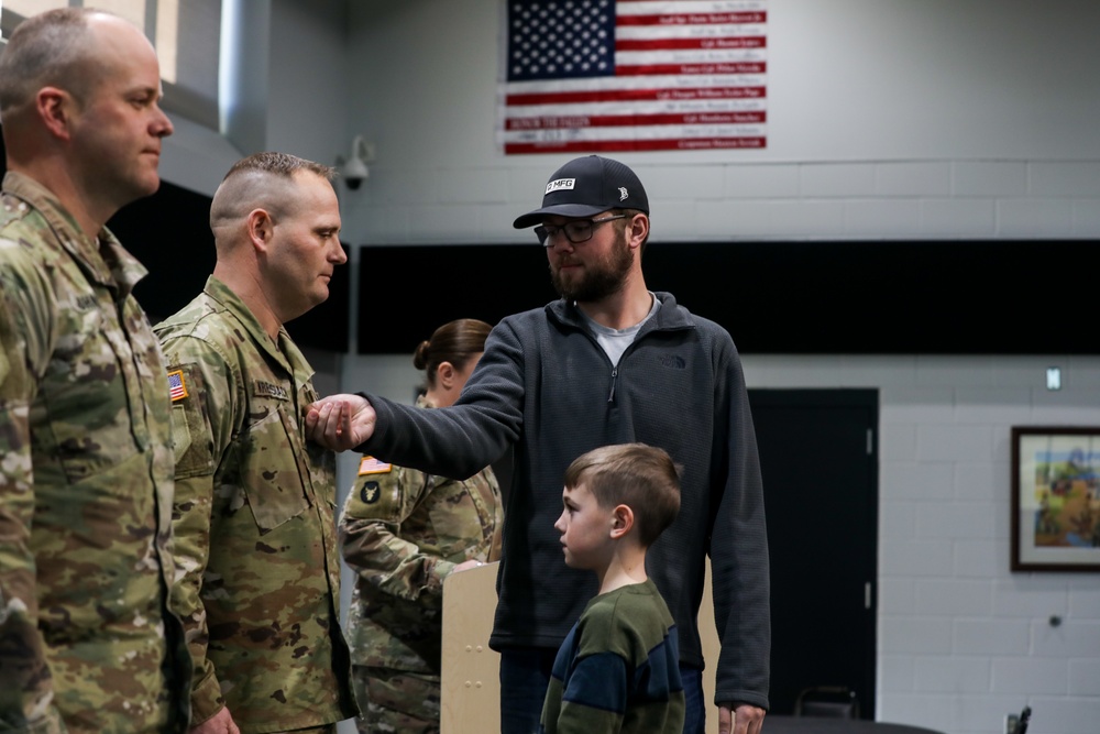 Mathew Krebsbach is Promoted to Operations Sergeant Major of 347th Regional Support Group