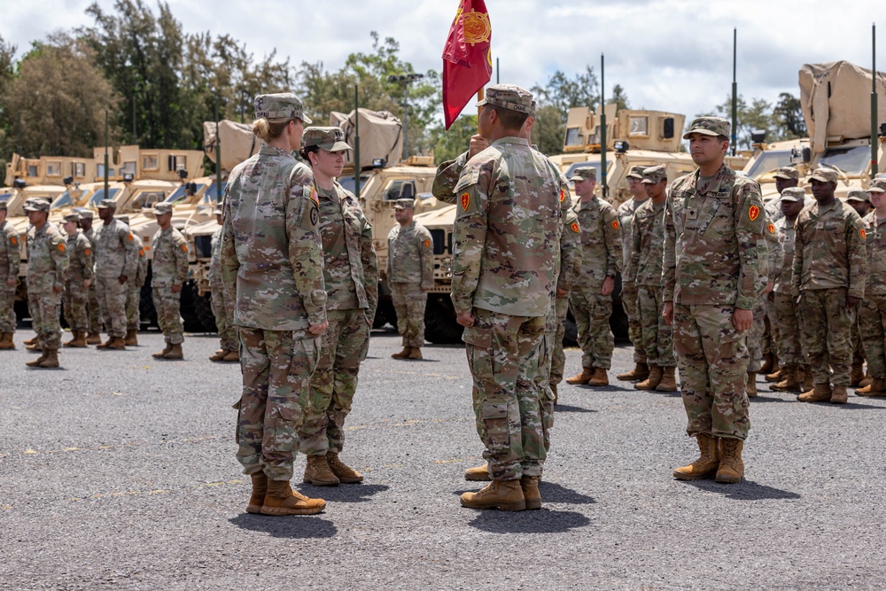 Charlie Company, 524th DSSB Change of Command Ceremony