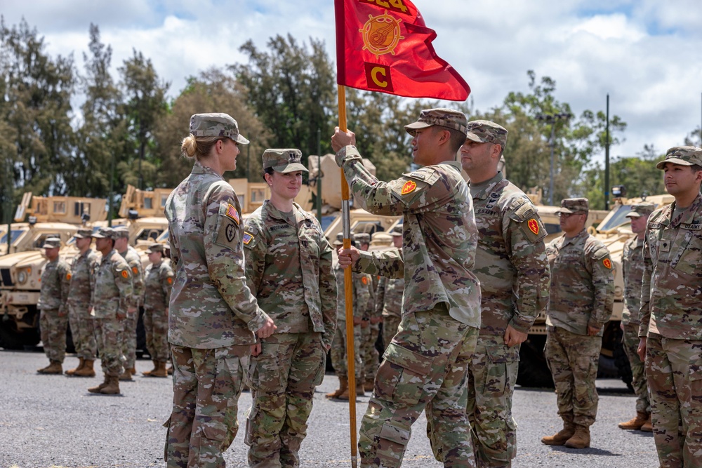 Charlie Company, 524th DSSB Change of Command Ceremony