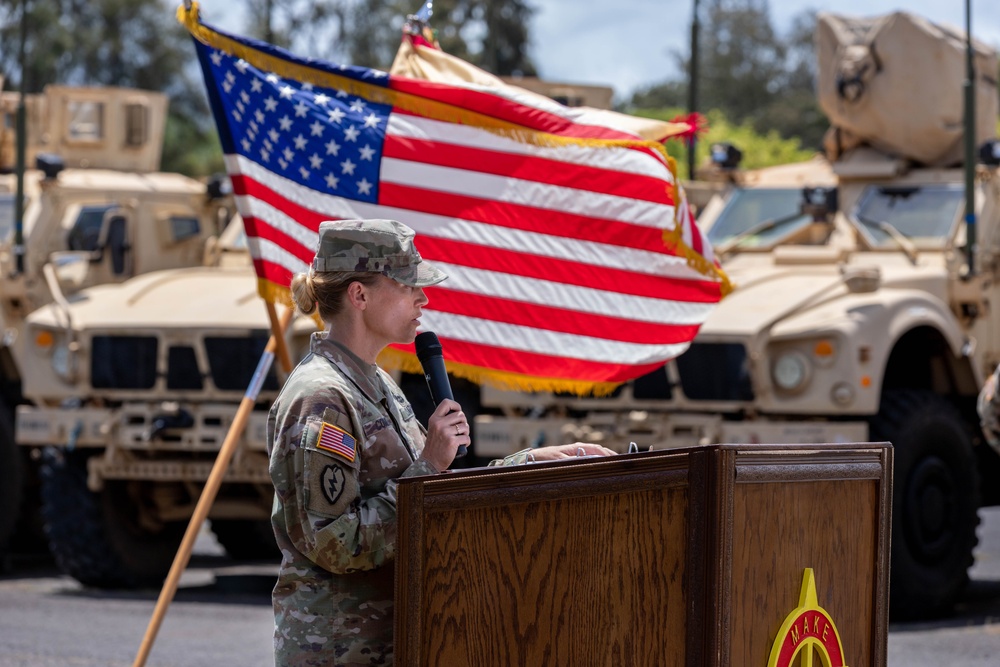 Charlie Company, 524th DSSB Change of Command Ceremony