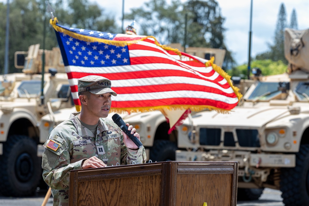 Charlie Company, 524th DSSB Change of Command Ceremony