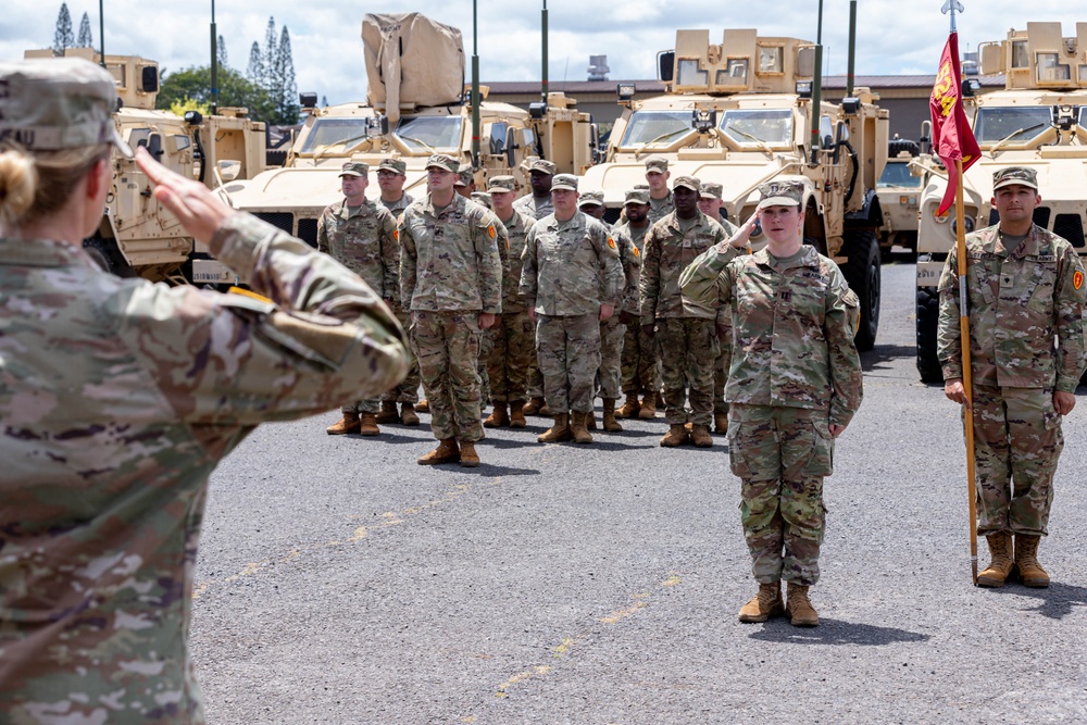 Charlie Company, 524th DSSB Change of Command Ceremony