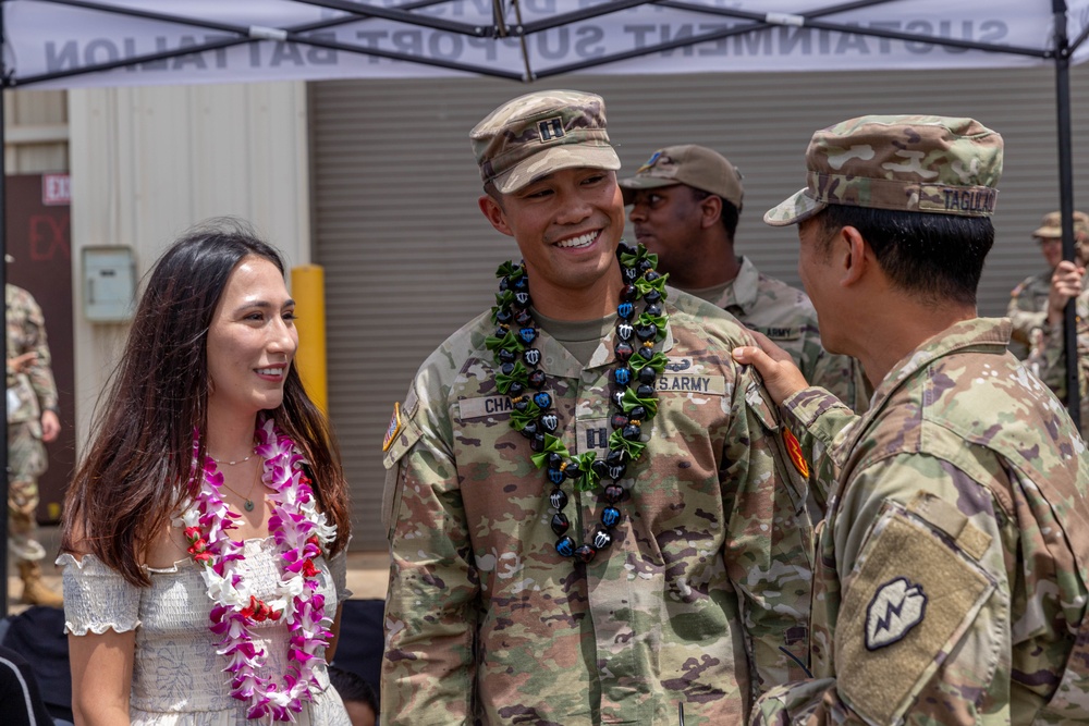 Charlie Company, 524th DSSB Change of Command Ceremony