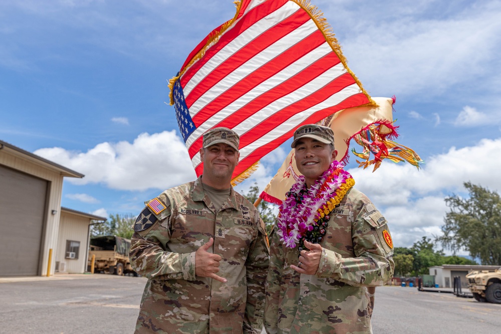 Charlie Company, 524th DSSB Change of Command Ceremony