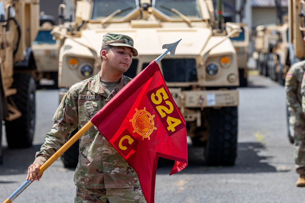 Charlie Company, 524th DSSB Change of Command Ceremony