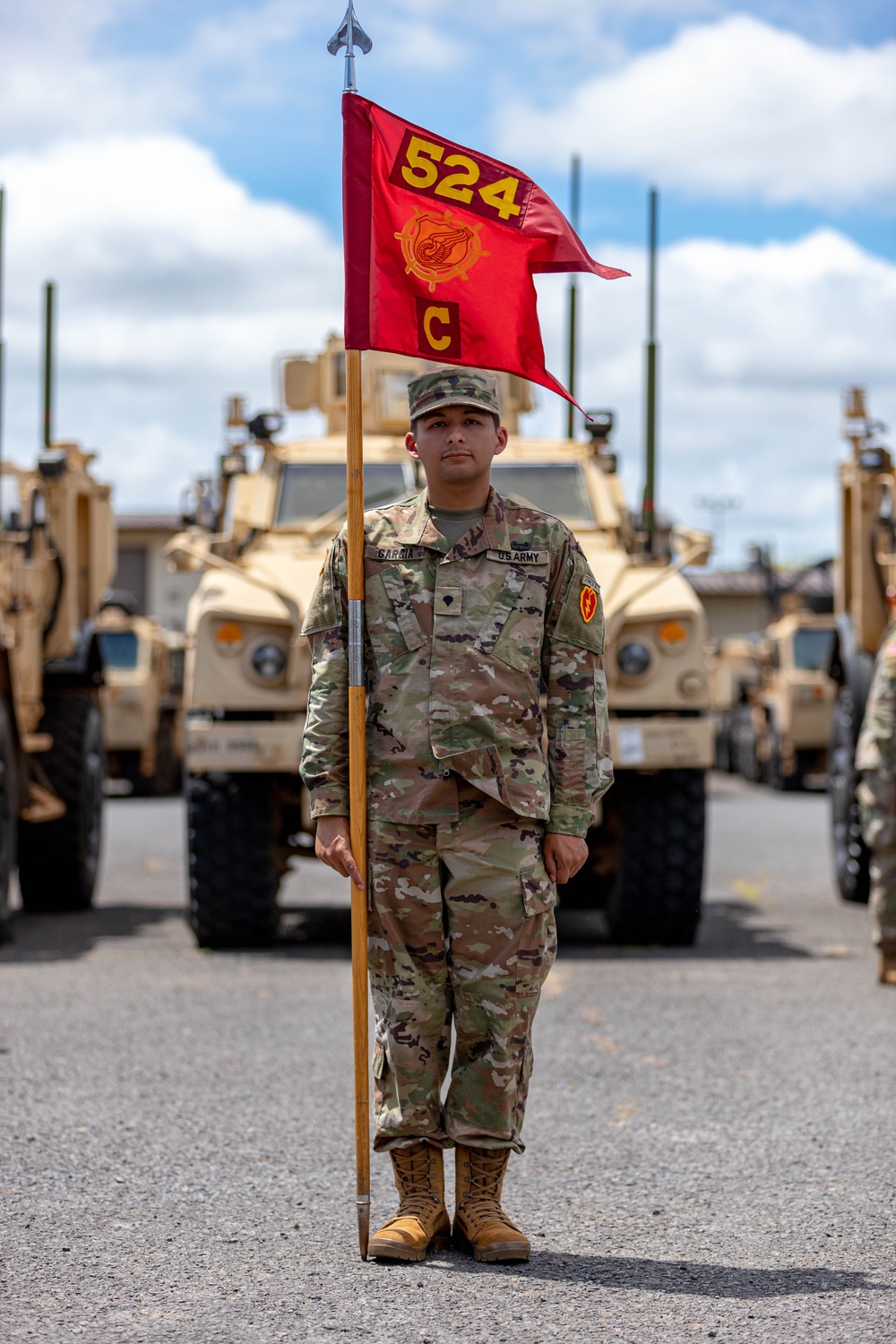 Charlie Company, 524th DSSB Change of Command Ceremony