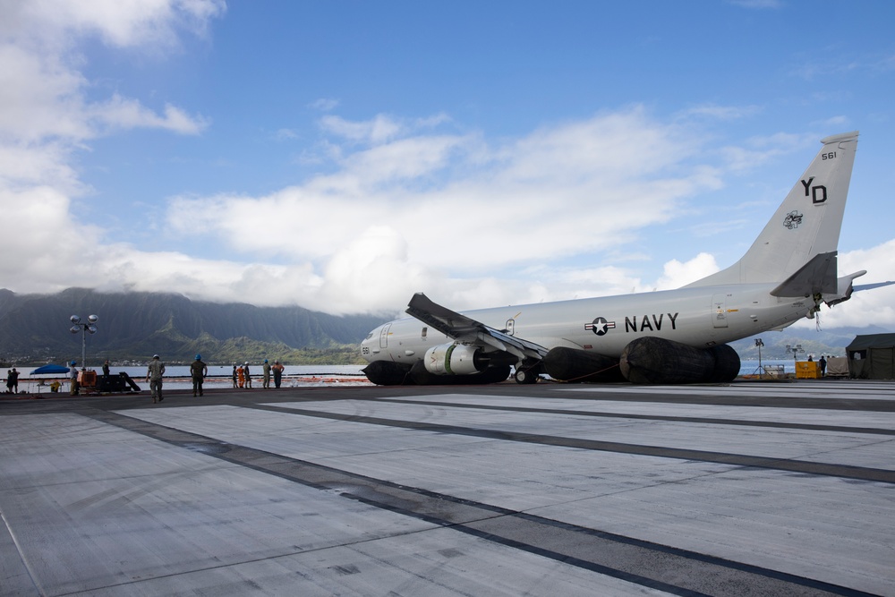 U.S. Navy P-8A Poseidon Extracted from Kaneohe Bay.