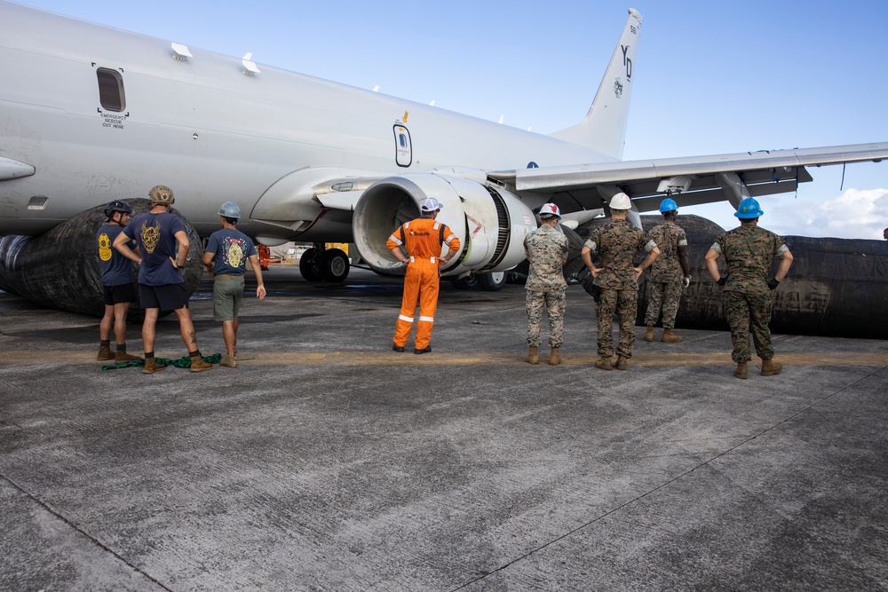 U.S. Navy P-8A Poseidon Extracted from Kaneohe Bay.