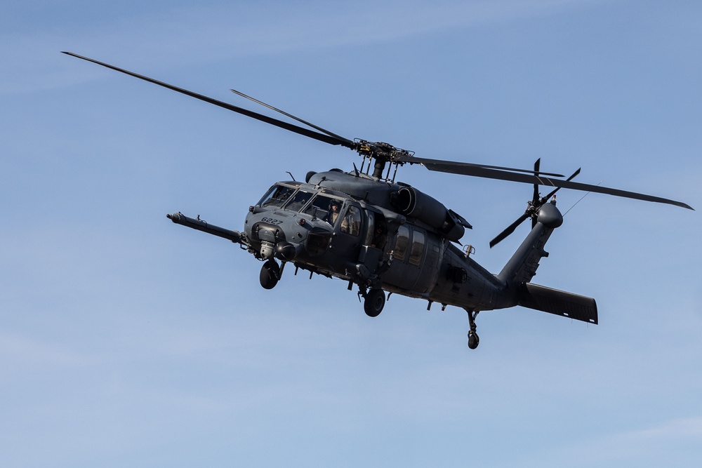 Steel Knight 23.2: U.S. Airmen pilot HH-60G Pave Hawk helicopter