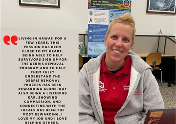 Hawaiʻi Wildfires Response Mission USACE Employee Spotlight – Karyn Matthews