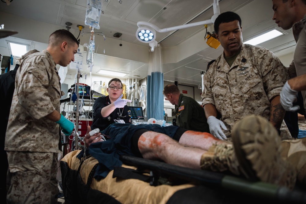 15th MEU, USS Boxer Conduct Mass Casualty Exercise