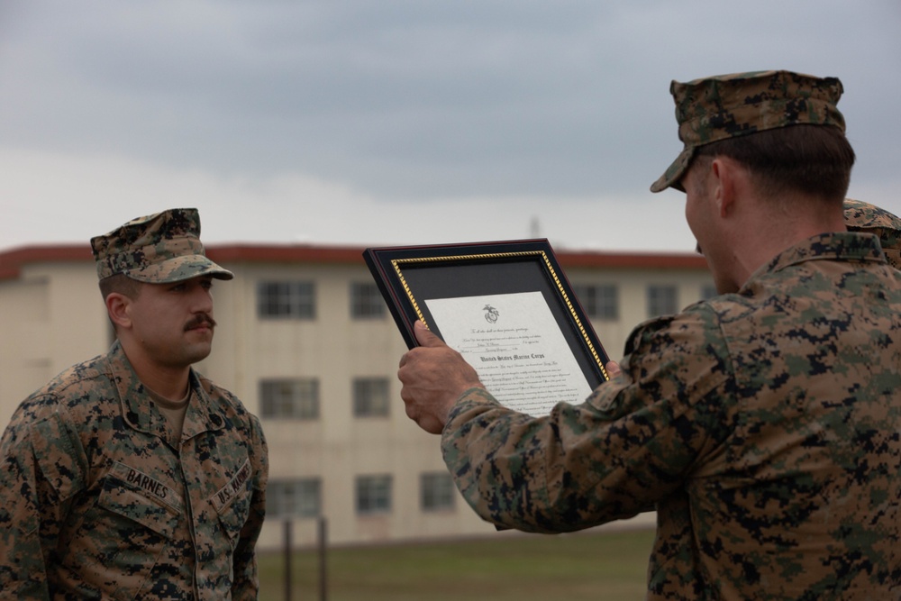 GySgt Joshua Barnes Promotion
