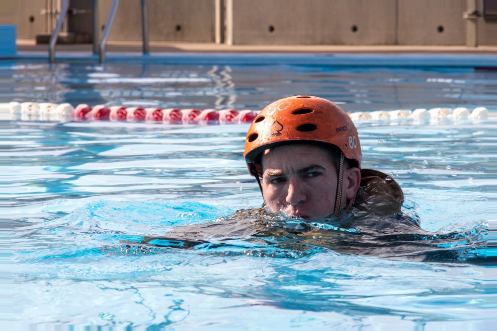 U.S. Marines from III Marine Expeditionary Force conduct Underwater Egress Training