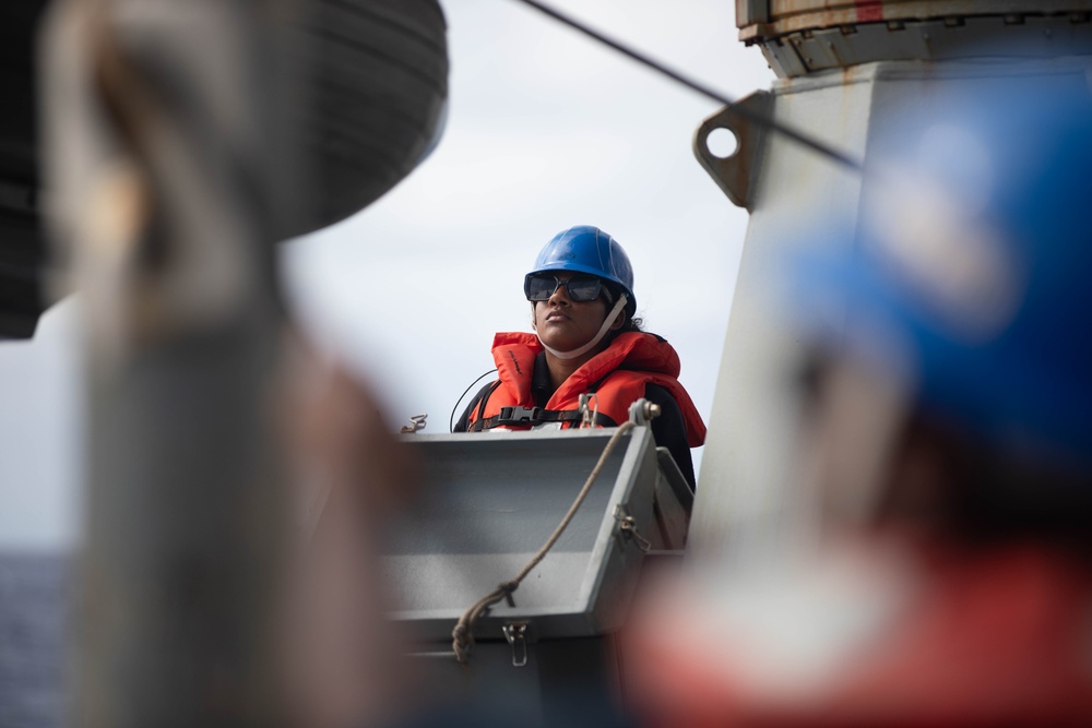 USS William P. Lawrence Small Boat Operations