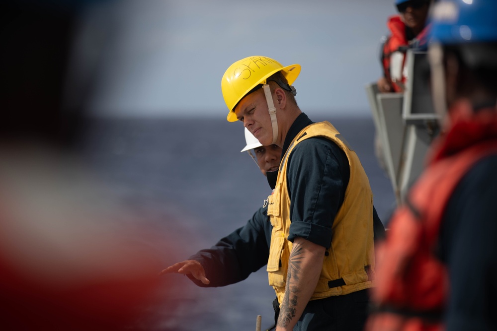 USS William P. Lawrence Small Boat Operations