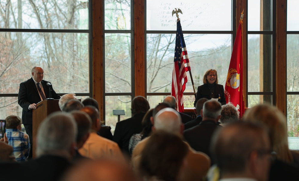 Cindy Whitman Lacy retired by Lt. Gen. Glynn after 34 years of service