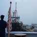 Half masting of national ensign for Rear Adm. Norman Saunders