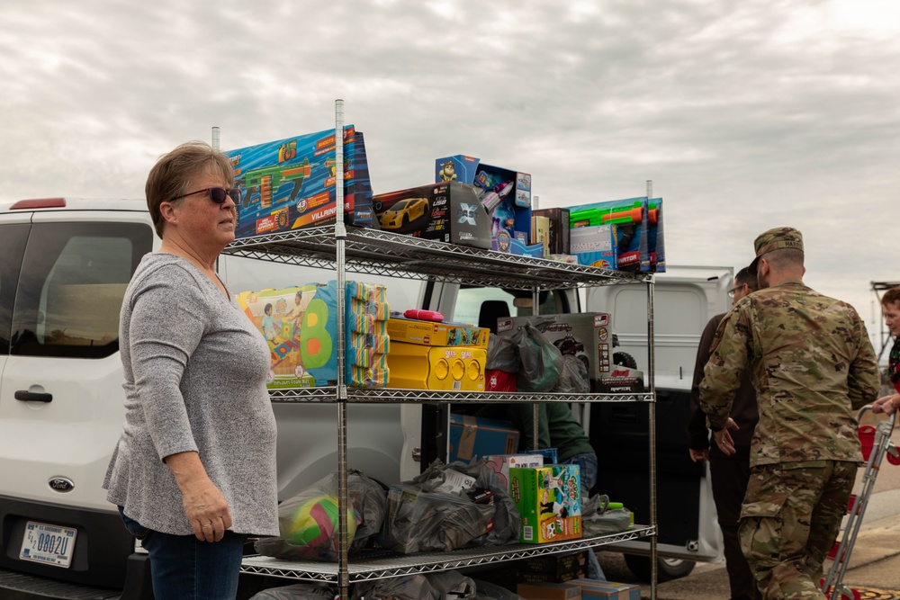 11th CYB delivers toys to Fort Eisenhower Christmas House 14